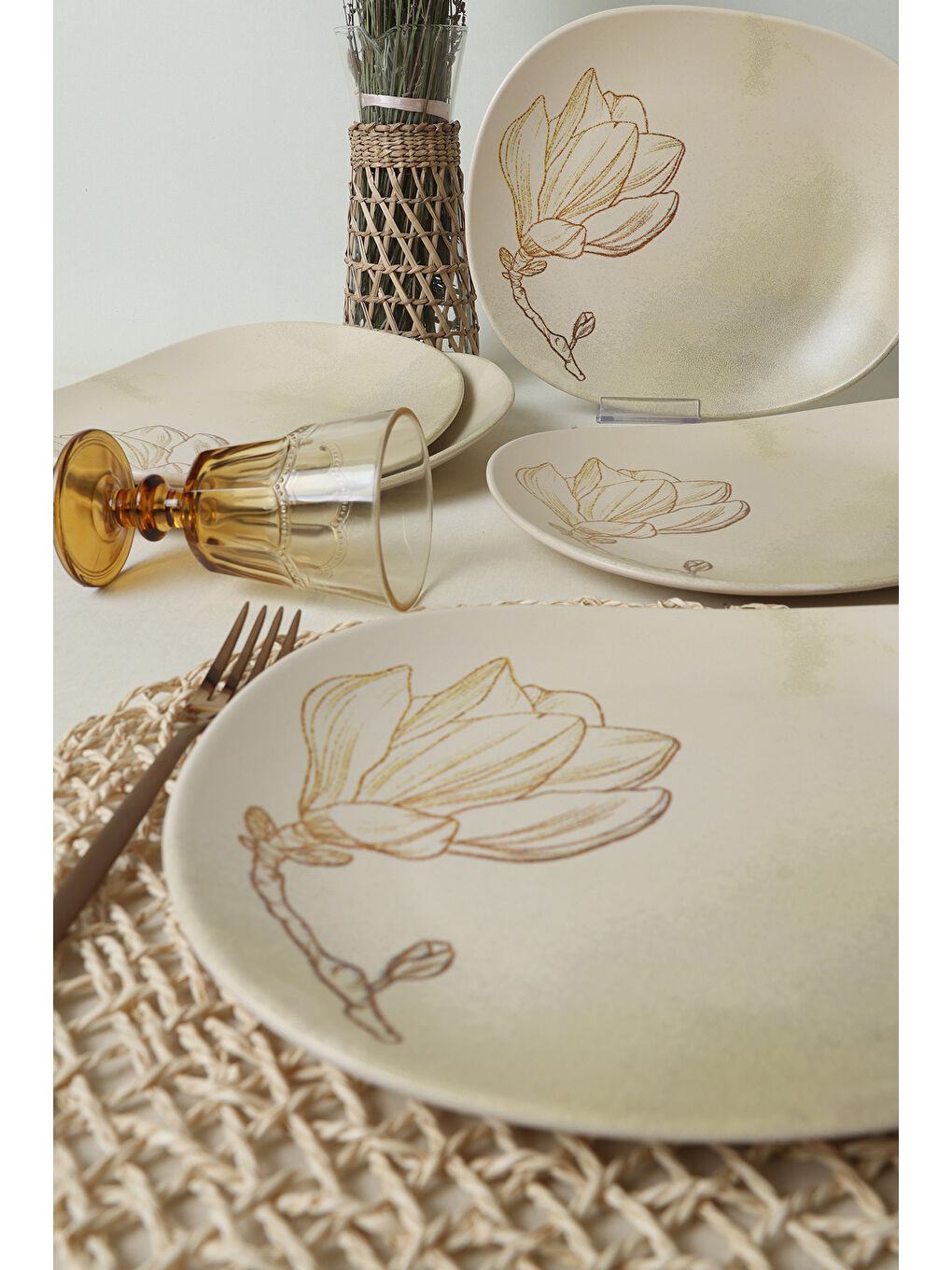 Karışık Vintage Bloom İsabella Servis Tabağı 30 Cm 6 Adet-3