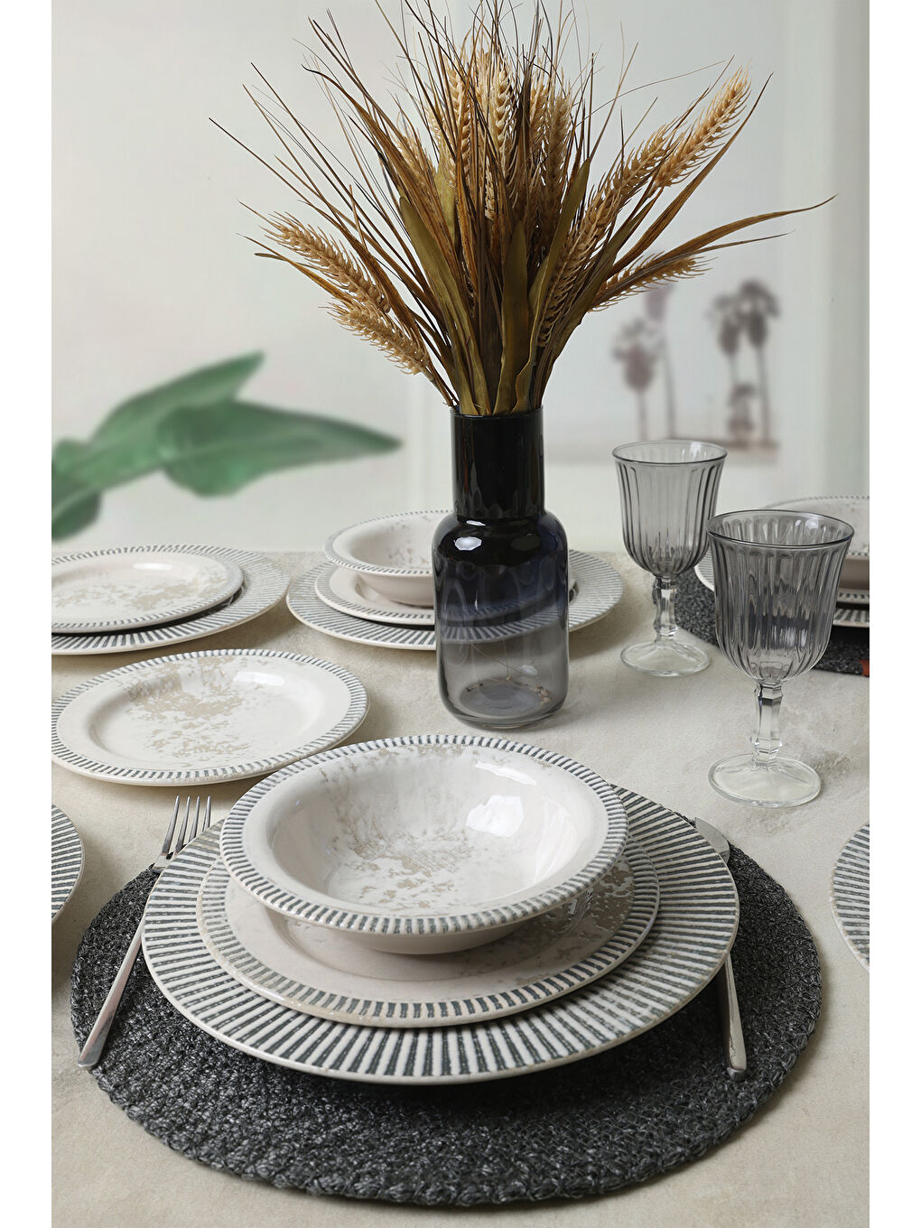 Karışık Deep Moon Assos Yemek Takımı 18 Parça 6 Kişilik-1