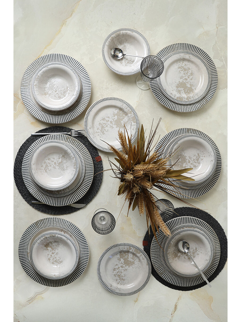 Karışık Deep Moon Assos Yemek Takımı 18 Parça 6 Kişilik-3