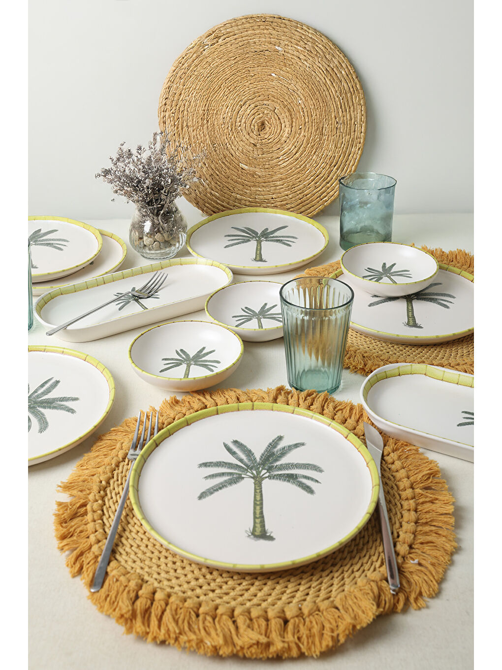 Karışık Palmiye Kahvaltı Takımı 12 Parça 6 Kişilik-2