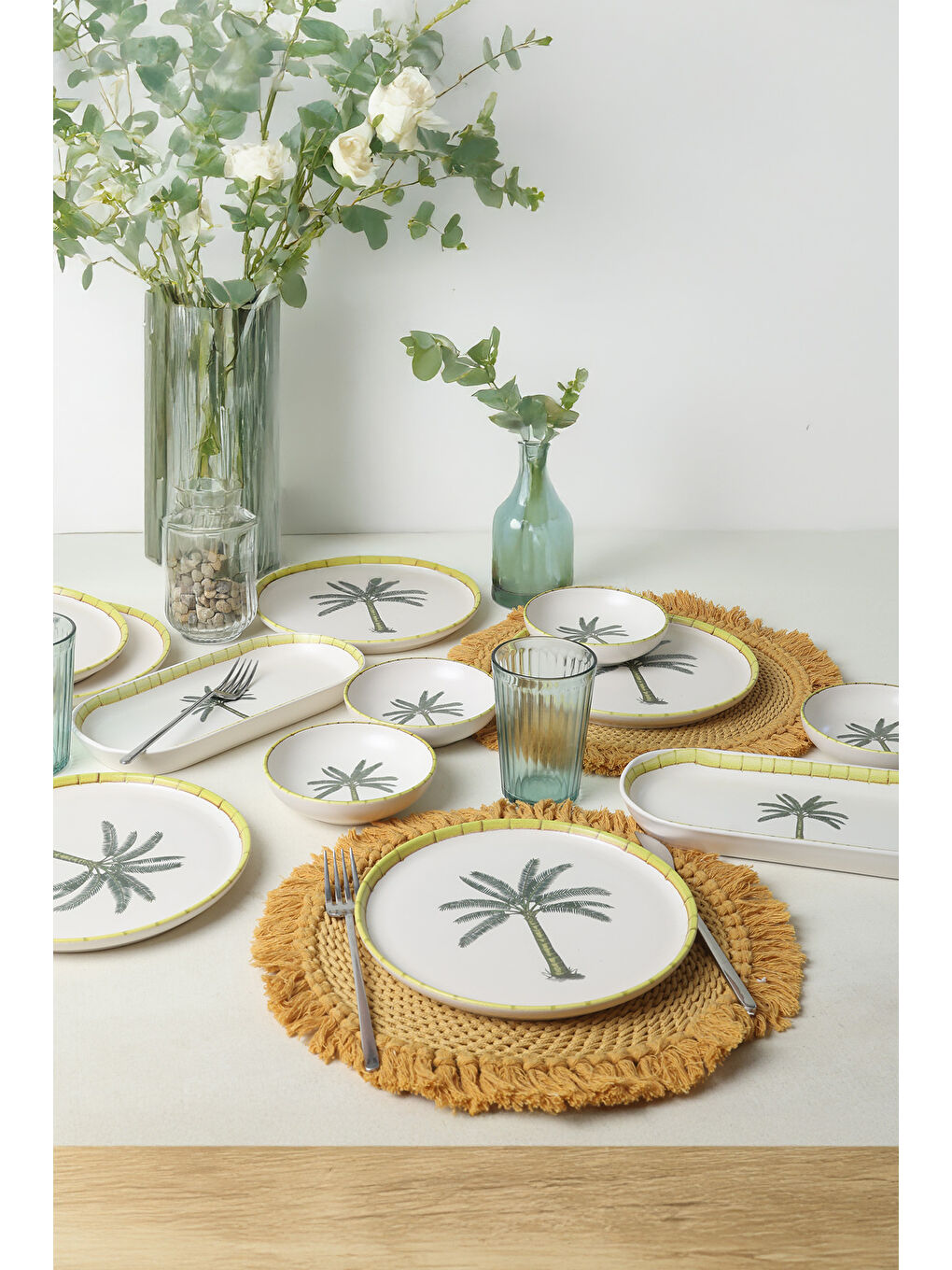 Karışık Palmiye Kahvaltı Takımı 12 Parça 6 Kişilik-5