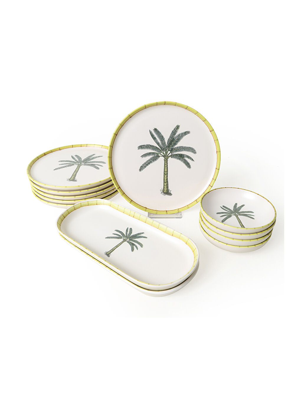 Karışık Palmiye Kahvaltı Takımı 12 Parça 6 Kişilik-6