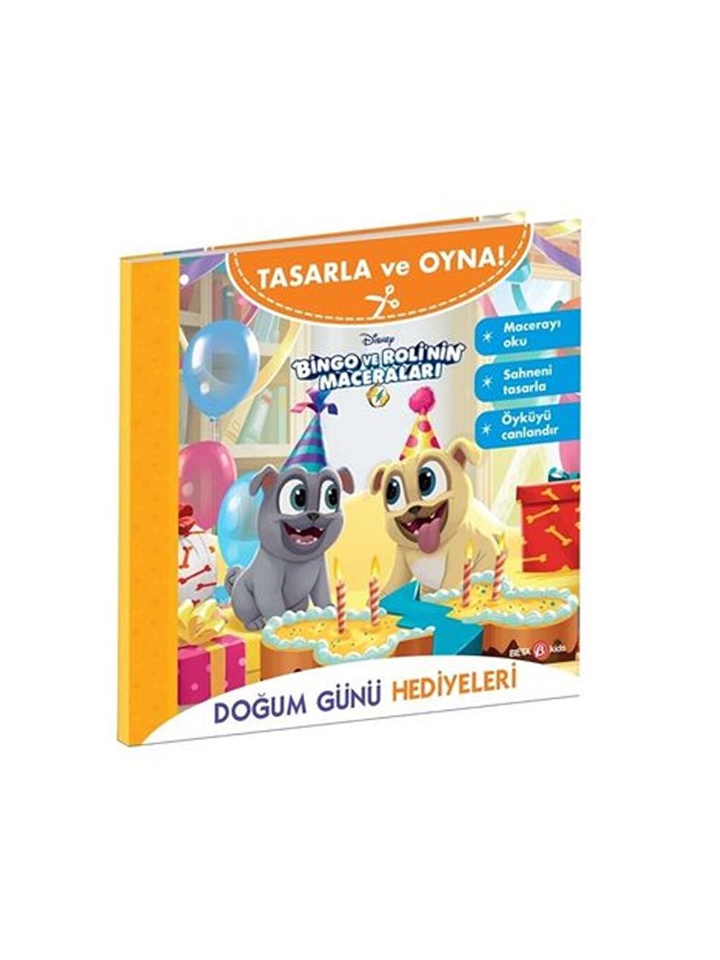 DISNEY Beyaz-Renklibaskı Tasarla ve Oyna Bingo ve  Maceraları Doğum Günü Hediyeleri