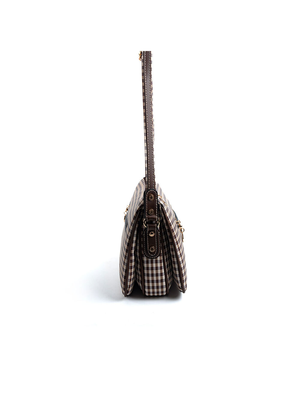 Kahverengi Kadın Çapraz Çanta 818-47760 SILVER POLO ÇAPRAZ BAYAN ÇANTASI M191 KAHVE SARI-MAT KAHVE-2