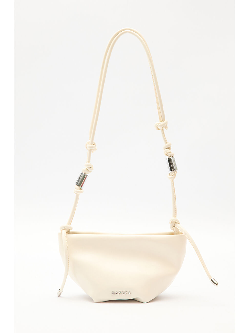 Bej Elora Bağlama Detaylı Çanta Vanılla-1