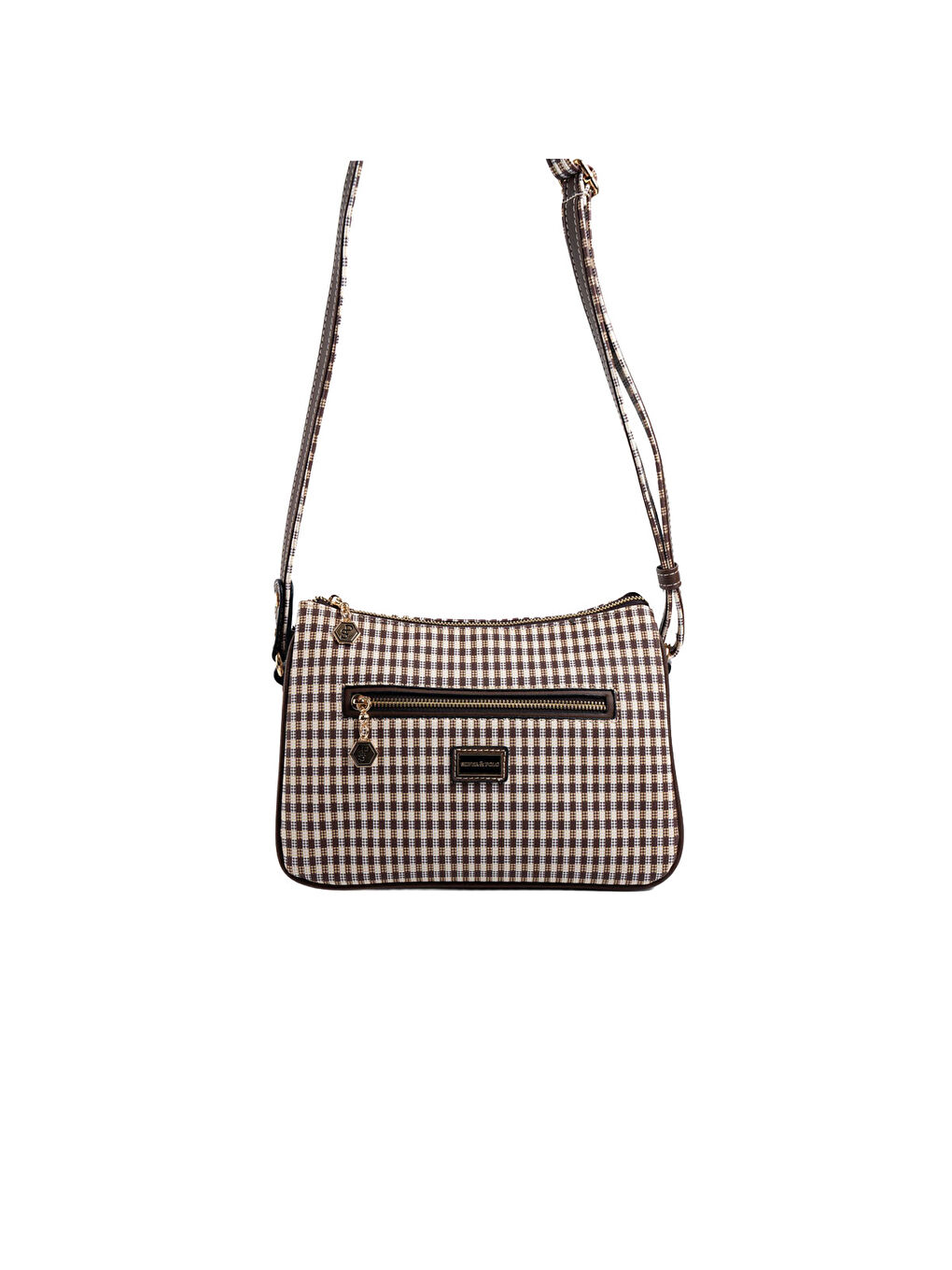 Kahverengi Kadın Çapraz Çanta 818-47760 SILVER POLO ÇAPRAZ BAYAN ÇANTASI M191 KAHVE SARI-MAT KAHVE-5