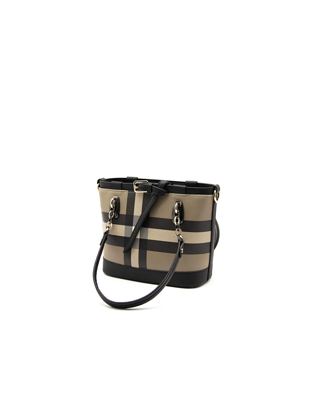 Kahverengi Kadın Omuz Çantası 1155-45201 SILVER POLO BAYAN ÇANTASI MK80 KAHVE-MAT SİYAH-4