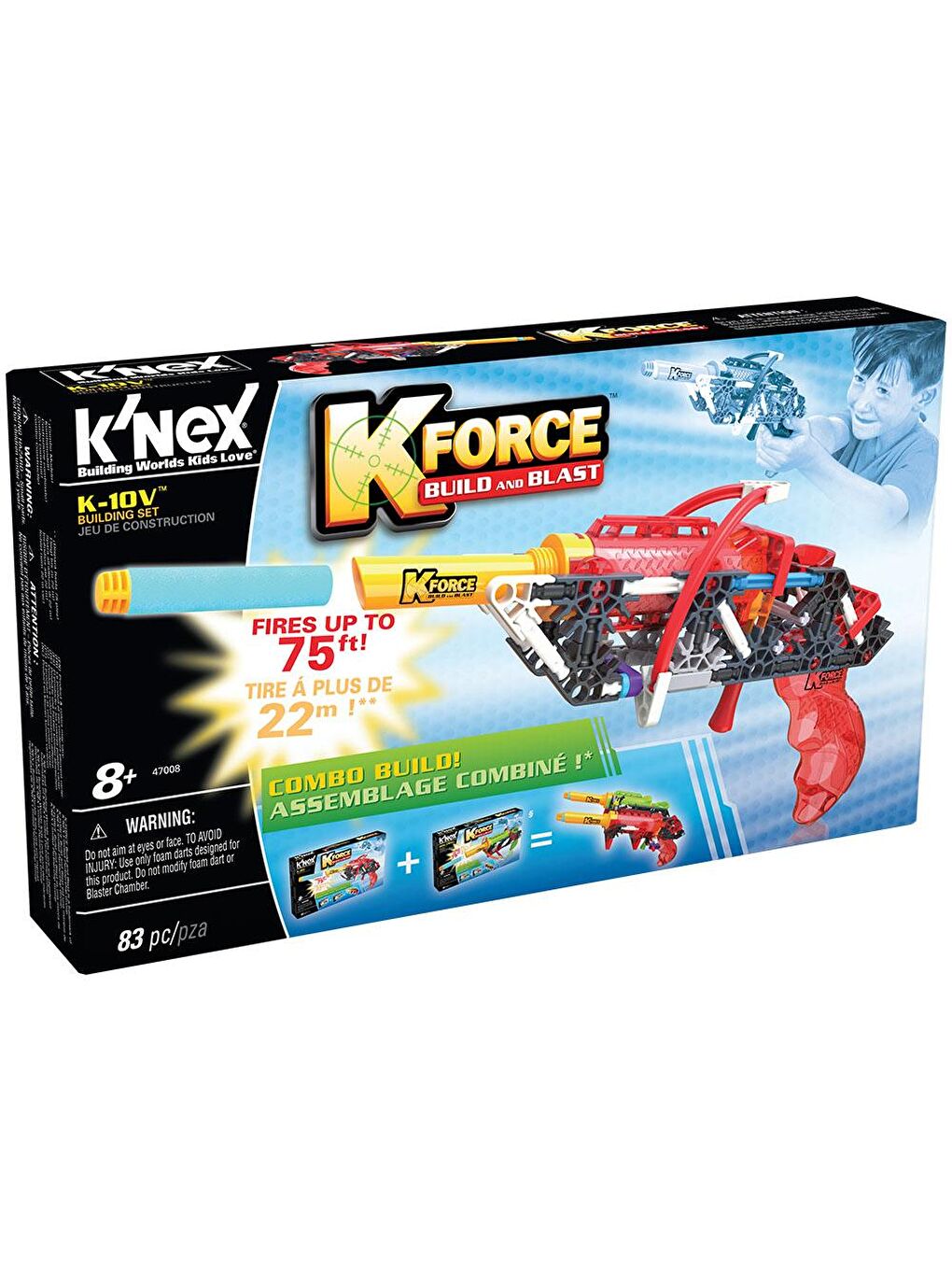 KNex Karışık K'Nex K-Force K-10V Yapı Seti 47008 - 1