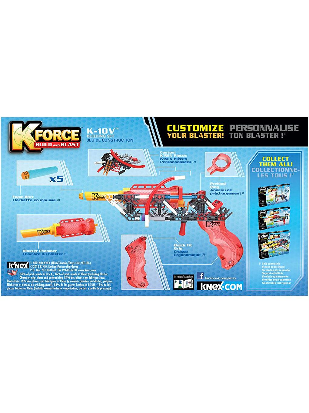 KNex Karışık K'Nex K-Force K-10V Yapı Seti 47008 - 2