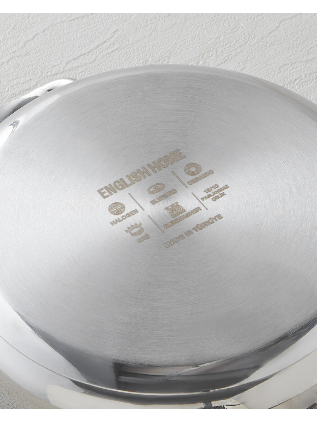 Gri Glow Çelik Cam Kapaklı Sahan 16x5 Cm Silver-5