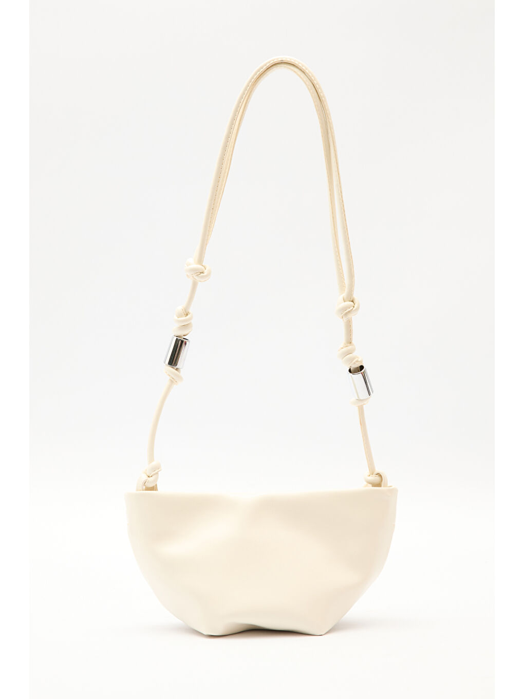 Bej Elora Bağlama Detaylı Çanta Vanılla-5