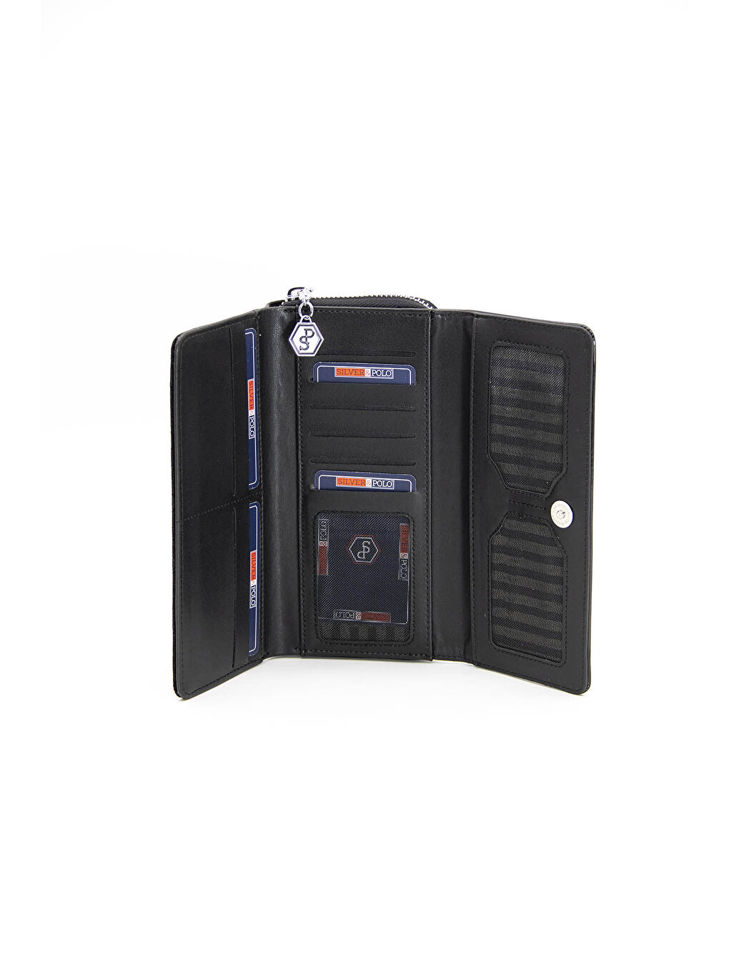 Siyah Kadın Cüzdan & Kartlık 846-41043 BAYAN CÜZDAN M158 SİYAH-RUGAN SİYAH-3