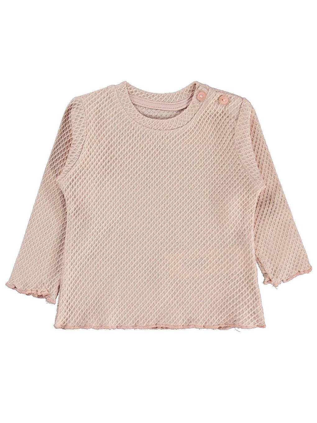 Pembe Baby Yelekli 6-18 Ay Takım - Pudra-1