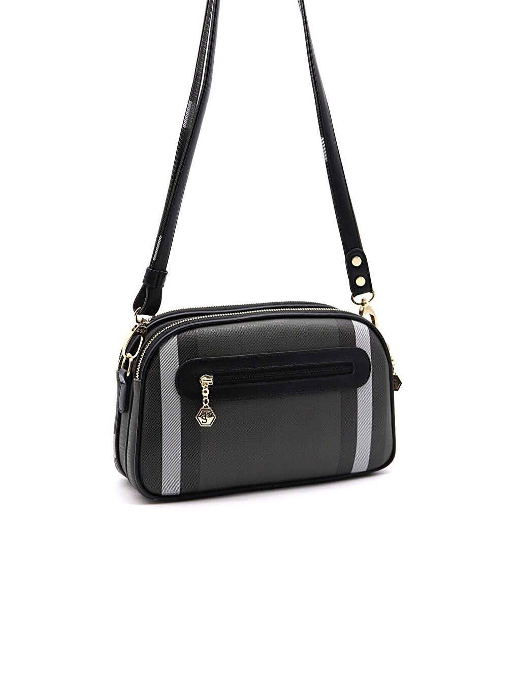 Siyah Kadın 745-35240 SILVER POLO ÇAPRAZ ÇANTA MK129 SİYAH-MAT SİYAH-2