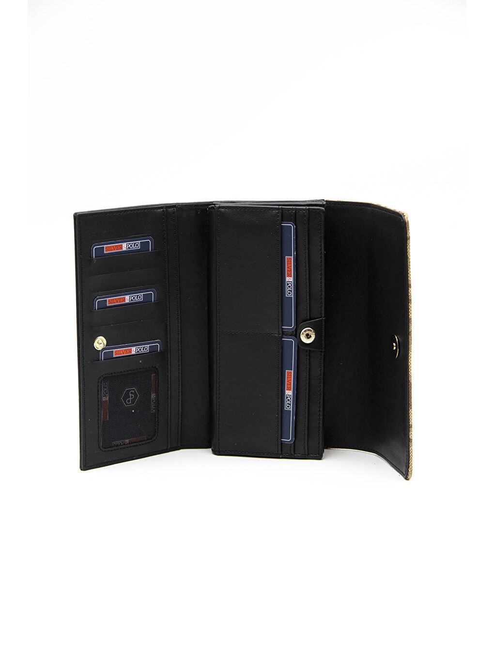 Bej Kadın Cüzdan & Kartlık 1036-41361 BAYAN CÜZDAN M169 KOYU BEJ-NOVA SİYAH-3