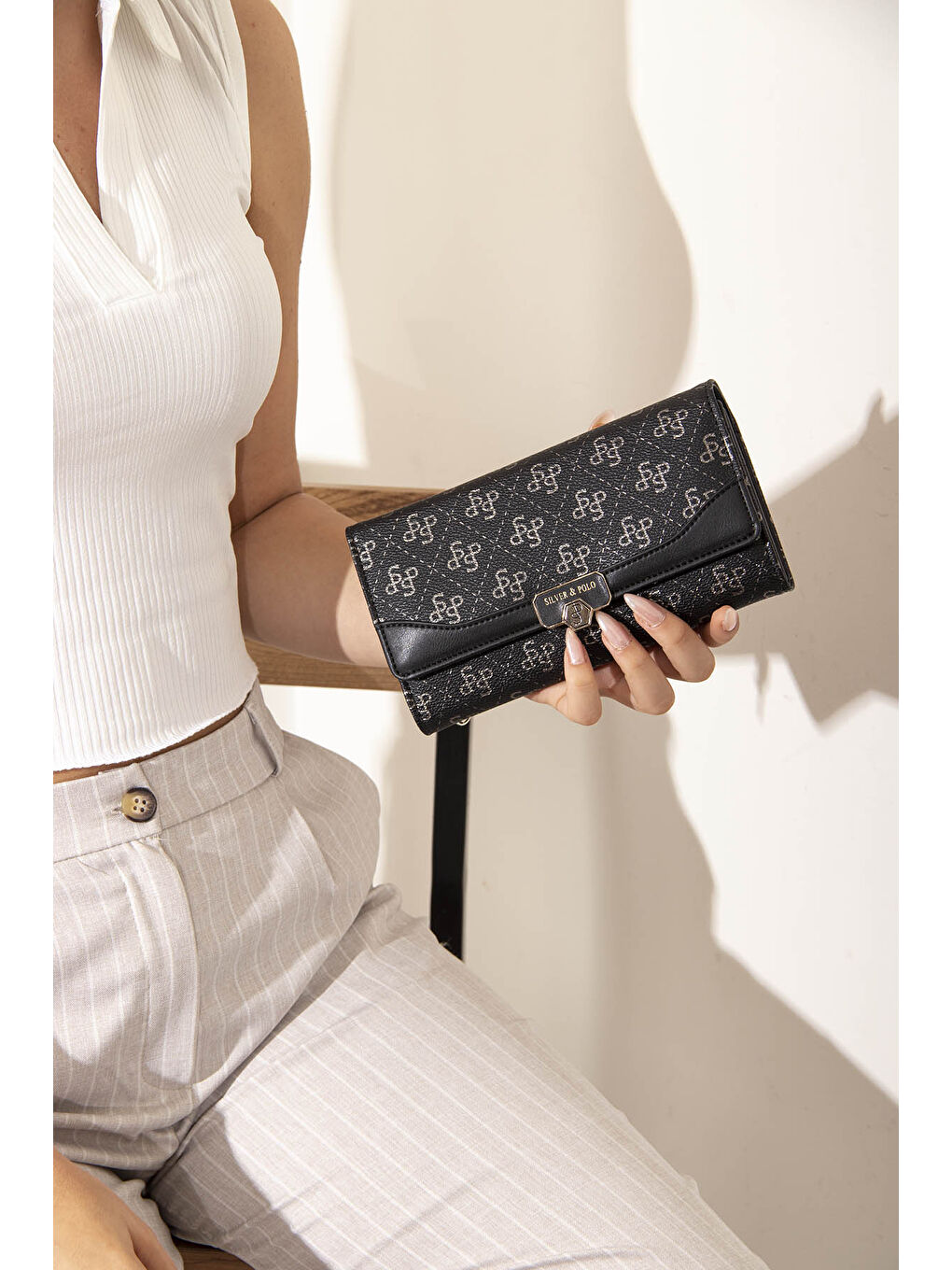 Kadın Cüzdan & Kartlık 979-43150 M178 Siyah Platin-Mat Siyah-1