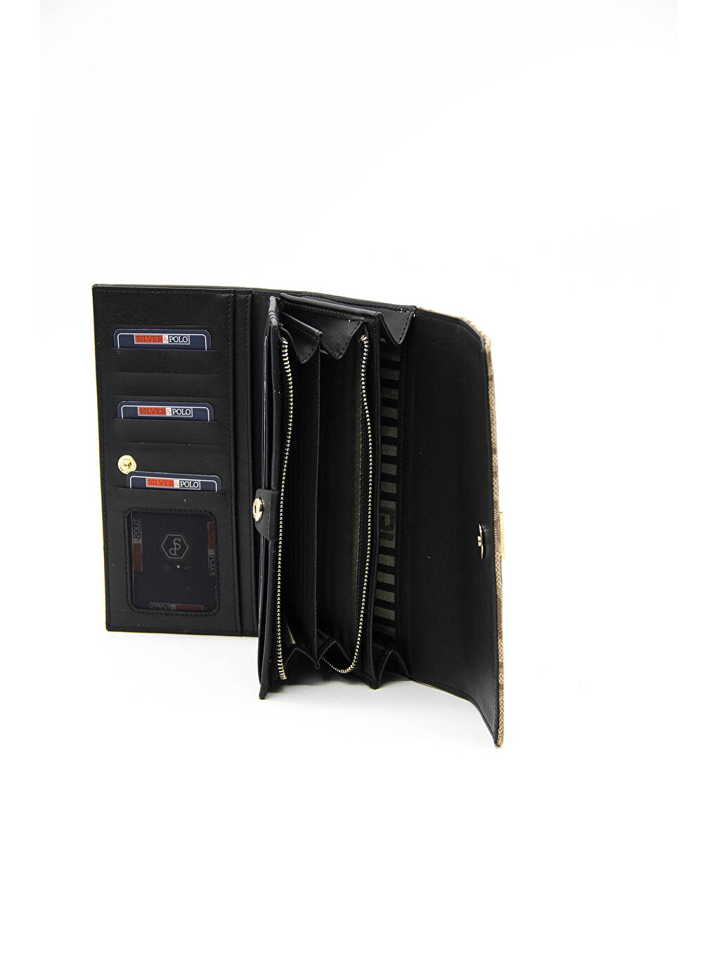 Bej Kadın Cüzdan & Kartlık 1036-41361 BAYAN CÜZDAN M169 KOYU BEJ-NOVA SİYAH-4