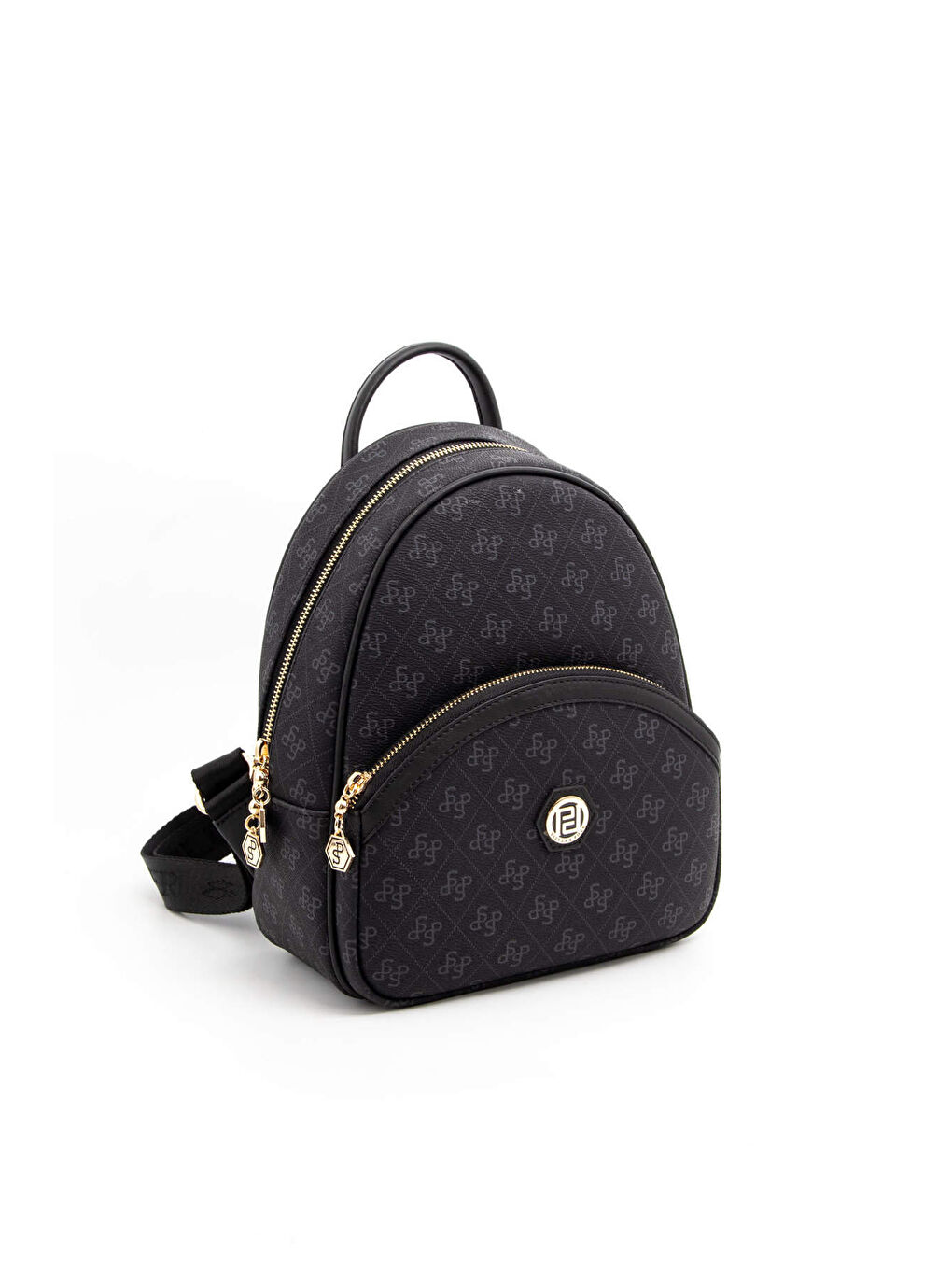 Siyah Kadın 945-45411 SILVER POLO SIRT ÇANTASI M178 SİYAH-MAT SİYAH-1