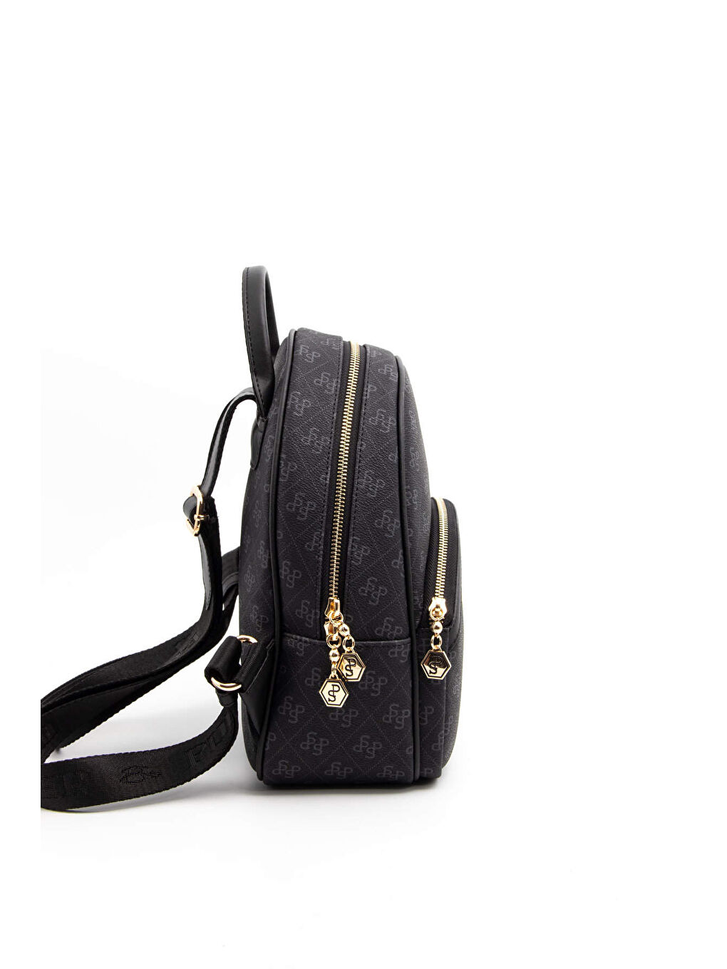 Siyah Kadın 945-45411 SILVER POLO SIRT ÇANTASI M178 SİYAH-MAT SİYAH-2