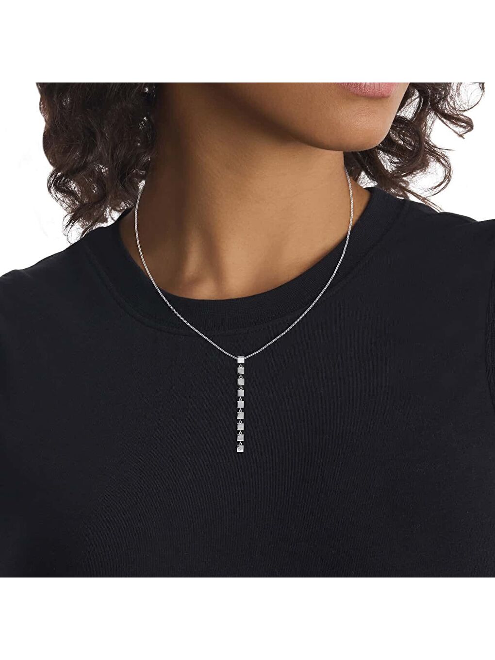 Gri CKJ35000839 Kadın Kolye-2