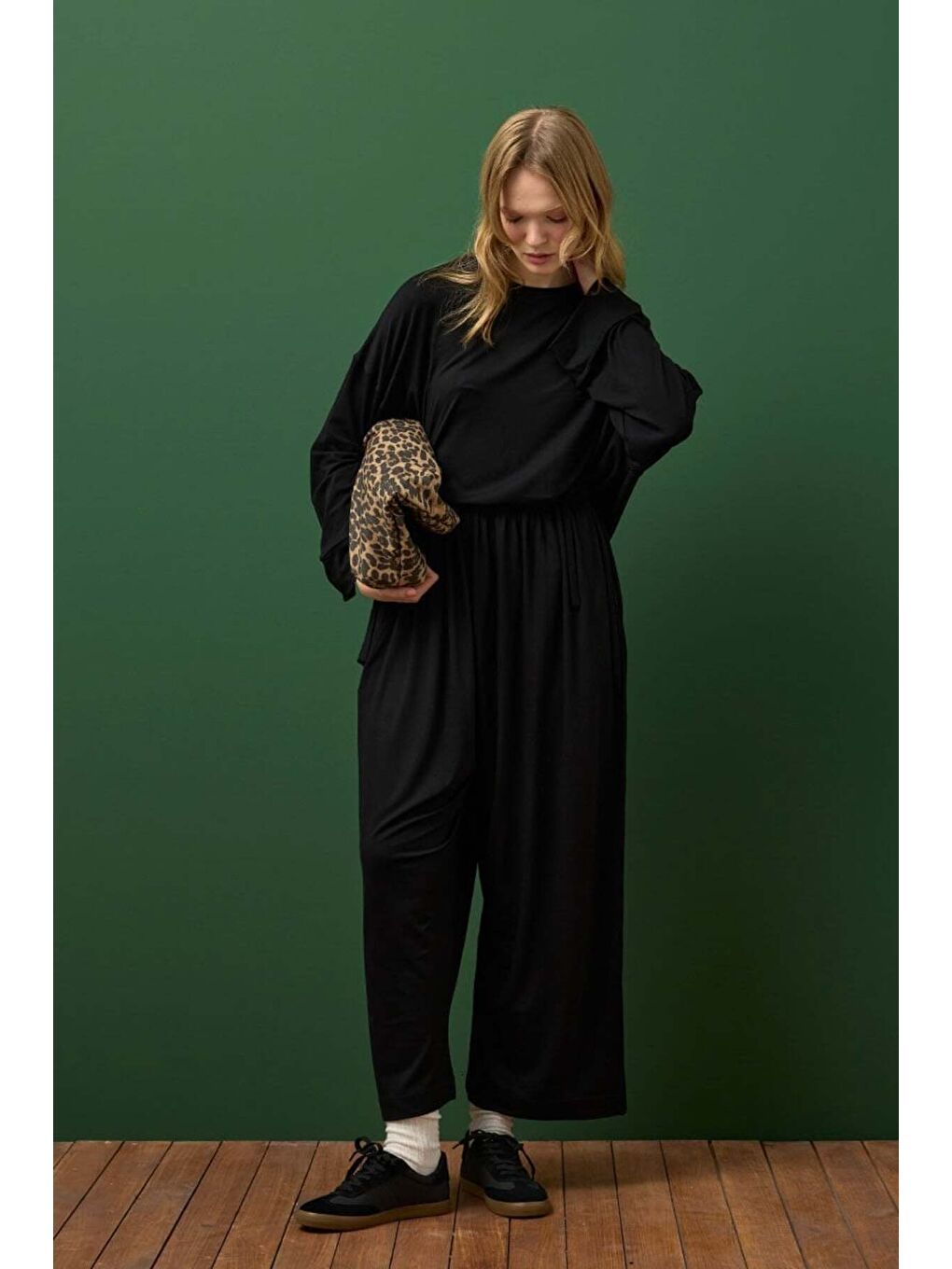 Siyah Viskon Relax Takım-1