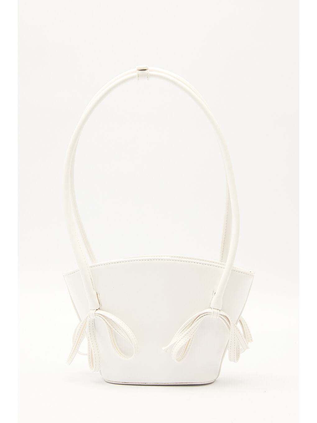 Beyaz SANDY FİYONKLU MİNİ ÇANTA MARSHMALLOW-7