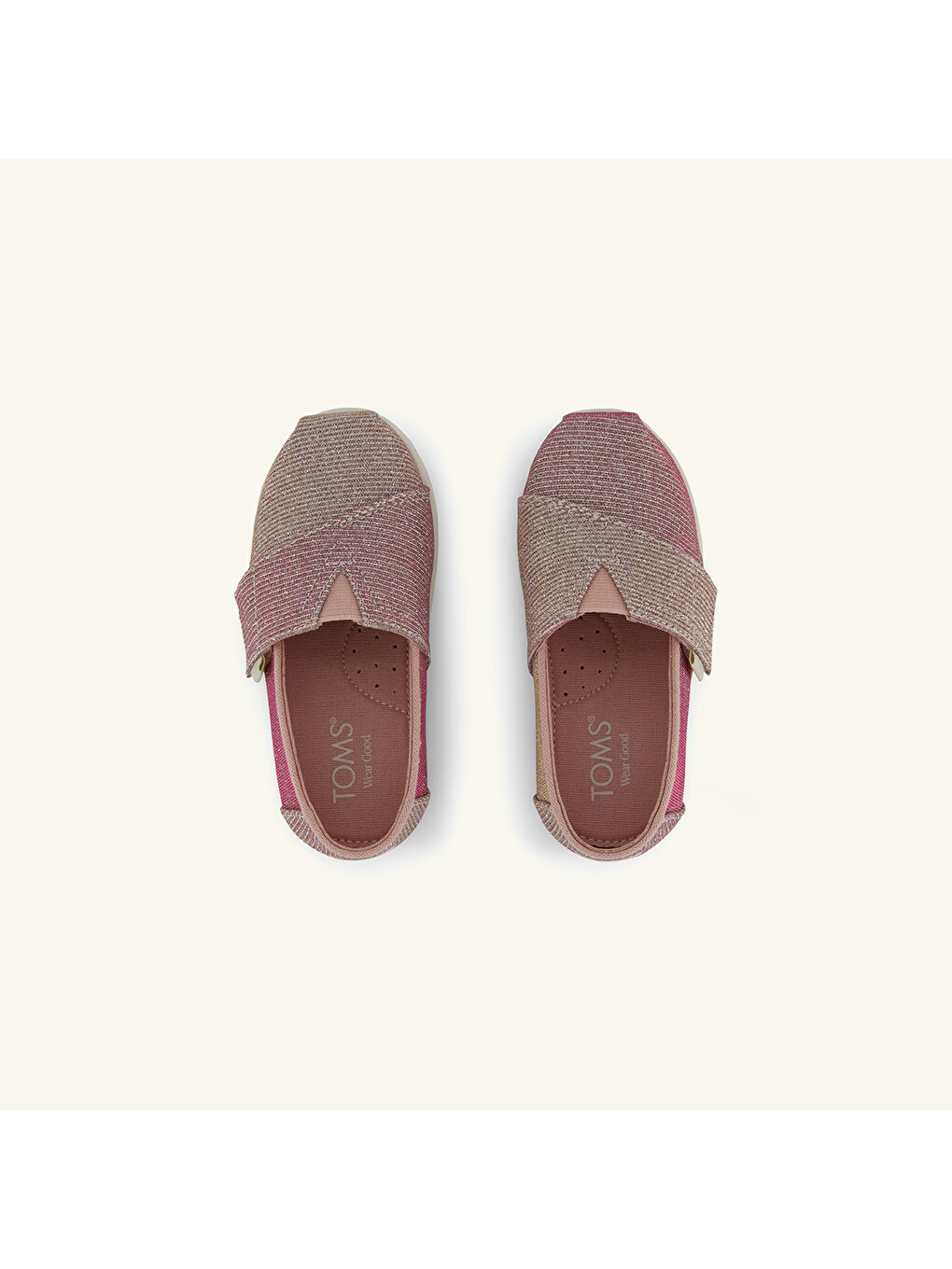 Pembe Kız Çocuk Espadril 1002319 Alpargata Classic Pale Rose Glitter Corduroy-3