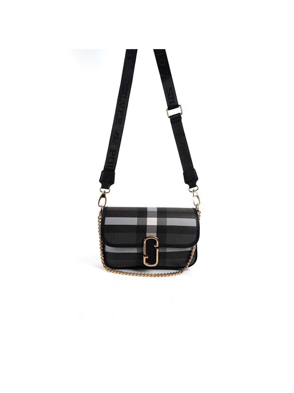 Siyah Kadın Çapraz Çanta 1171-47389 SILVER POLO ÇAPRAZ BAYAN ÇANTASI MK129 SİYAH-MAT SİYAH-5