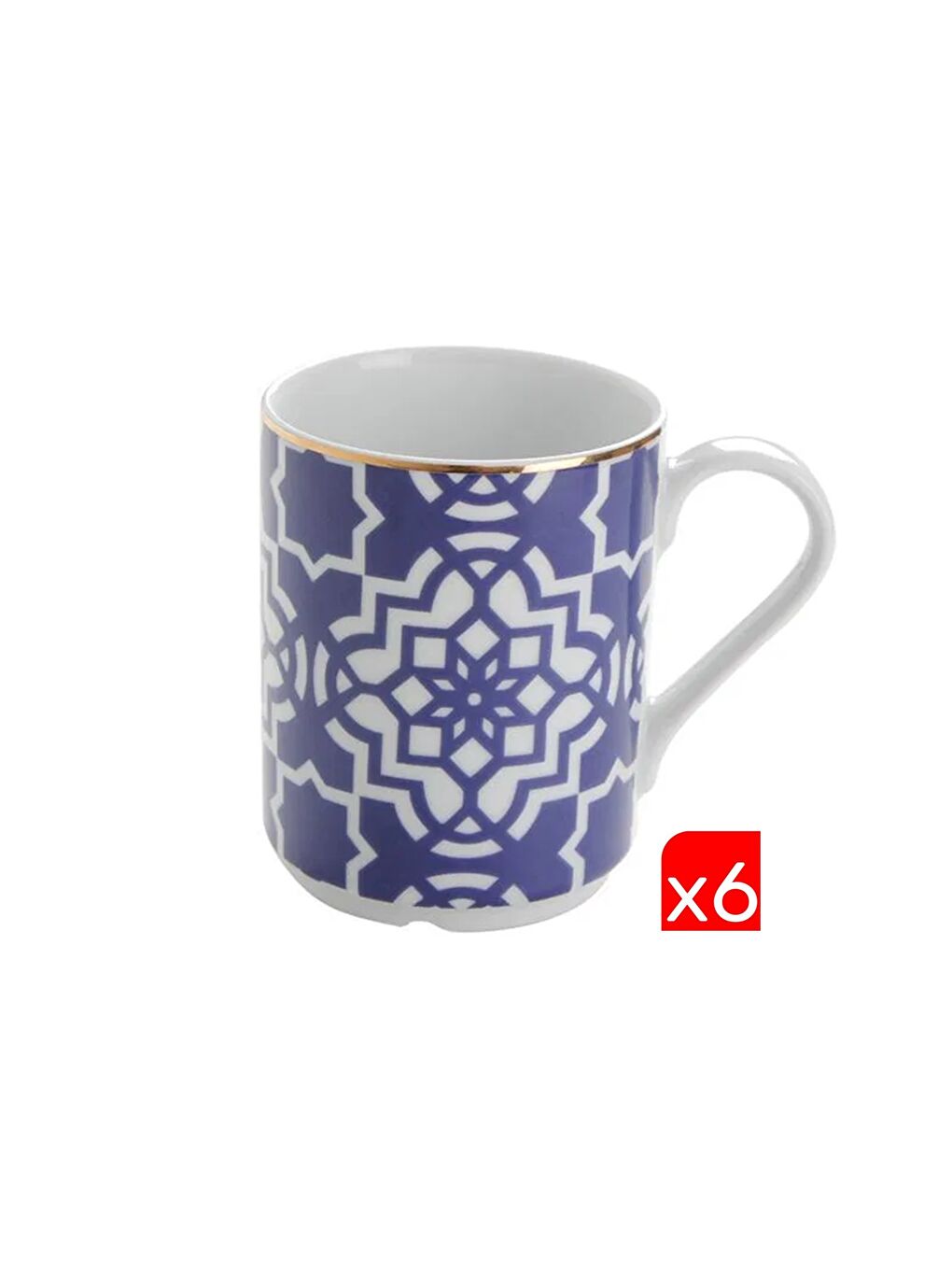 Beyaz Morocco Desen Mor Kupa 340cc 6 LI 04AP019260