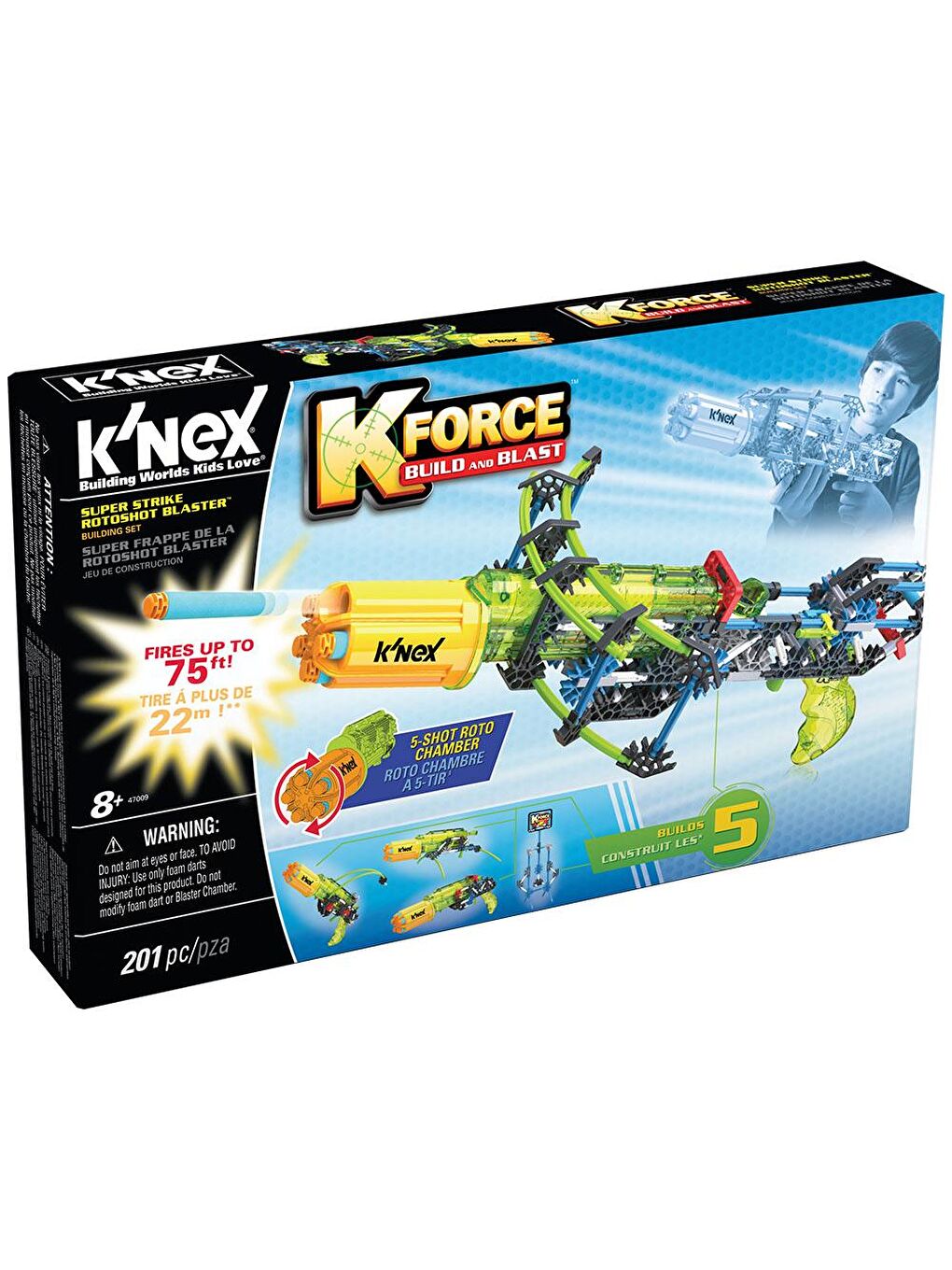 KNex Karışık K'Nex K-Force Super Strike Rotoshot Blaster Yapı Seti 47009 - 1