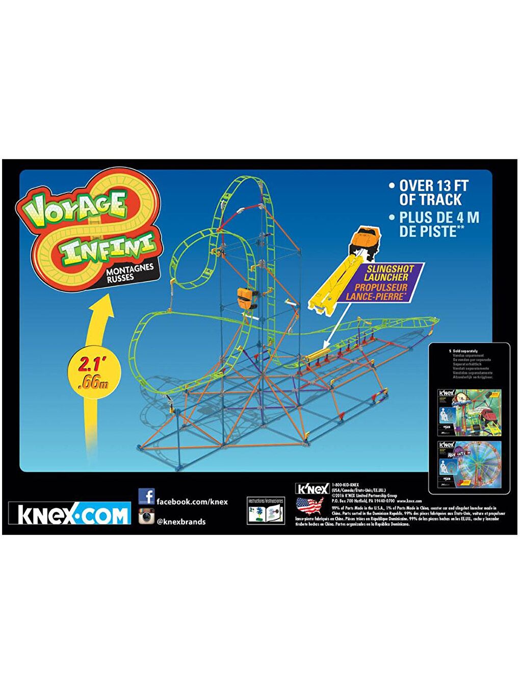 KNex Karışık K'Nex Infinite Journey Roller Coaster Hız Treni - 2