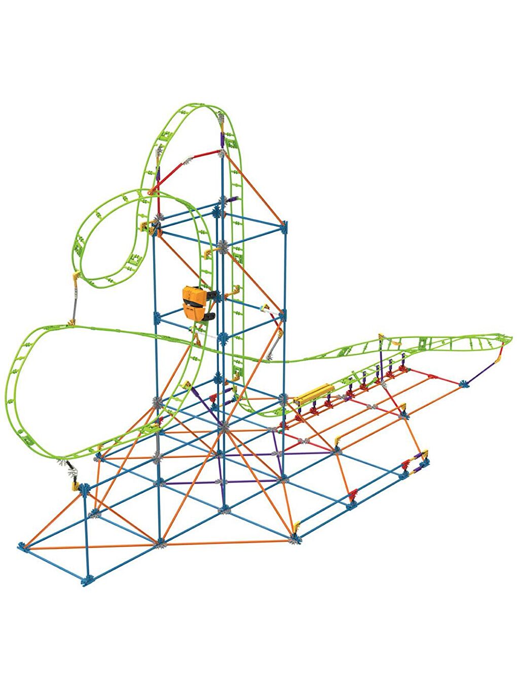 KNex Karışık K'Nex Infinite Journey Roller Coaster Hız Treni - 4