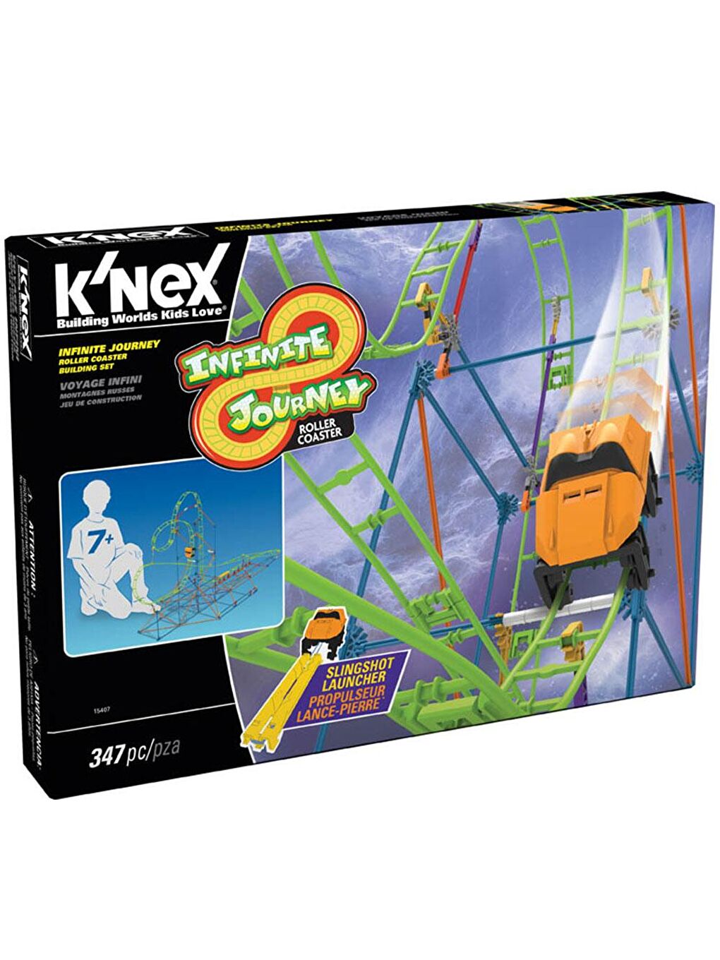 KNex Karışık K'Nex Infinite Journey Roller Coaster Hız Treni - 3