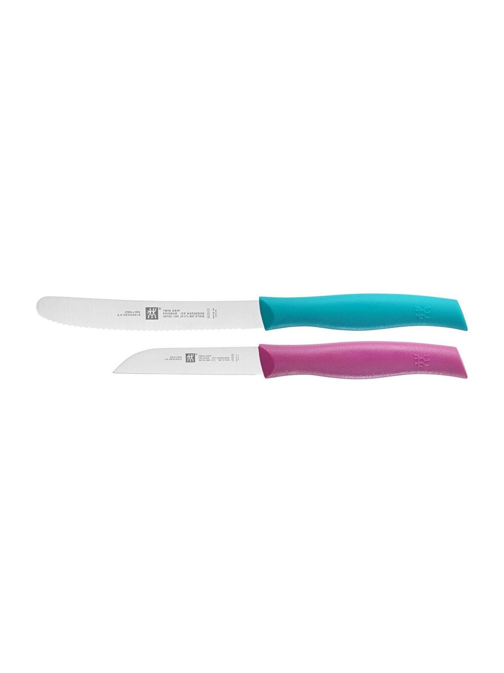 Zwilling Mavi-Pembe Twin Grip 2 Parça Bıçak Seti 380990020