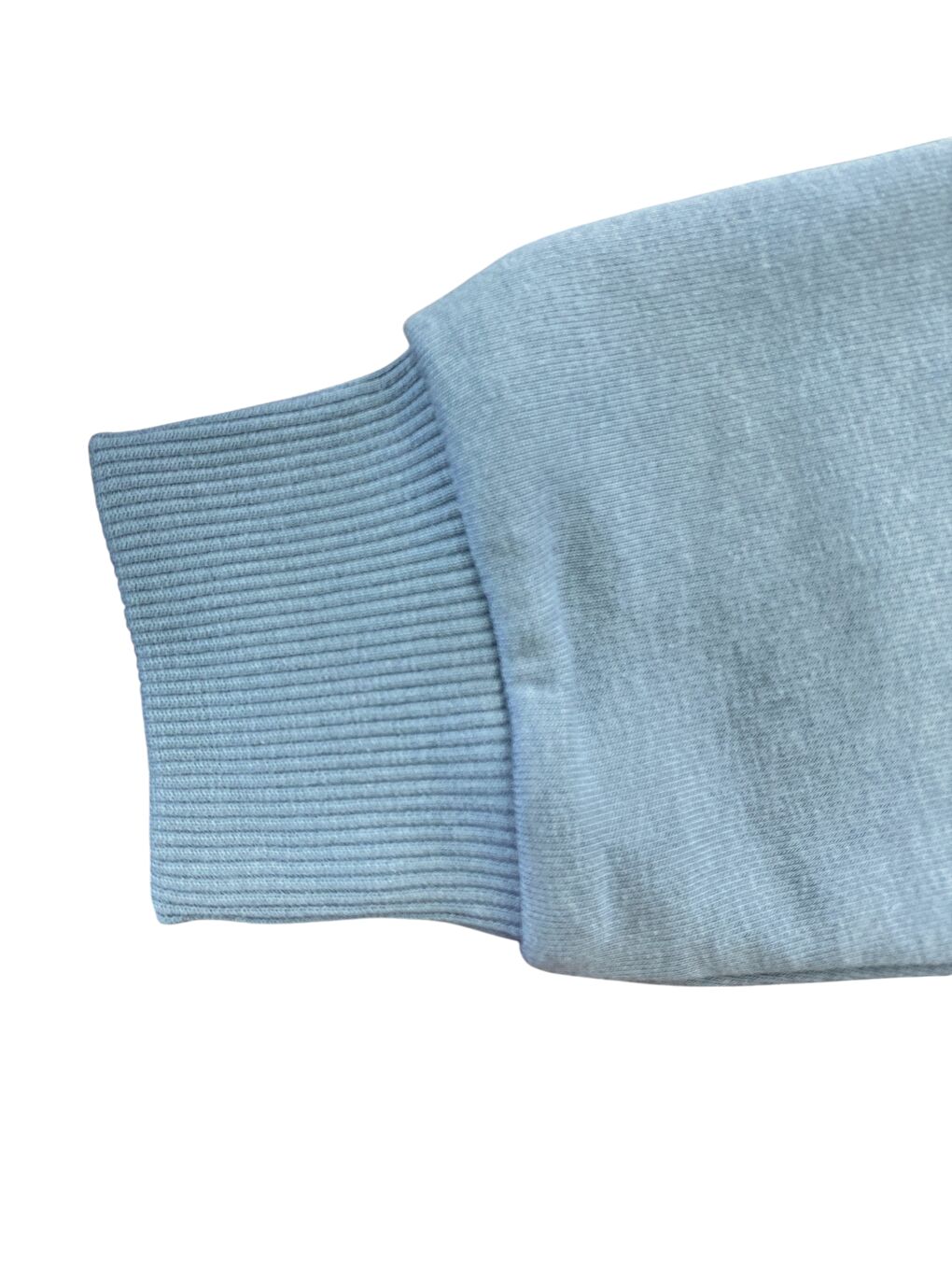 Gri Kadın Pamuklu Kalın Kışlık Boncuk İşlemeli Yüksek Kalite Ribana Kol Sweatshirt-2