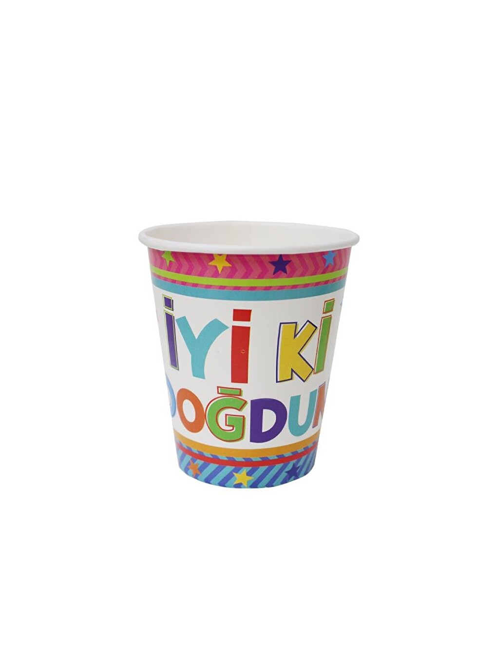 Mavi Plastik Tabak & Karton Bardak Seti – Doğum Günü Parti Malzemesi 24'lü-2