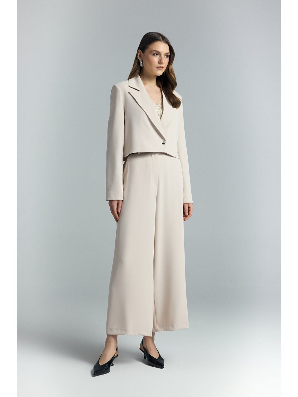 Mari Pantolon - Bej-3