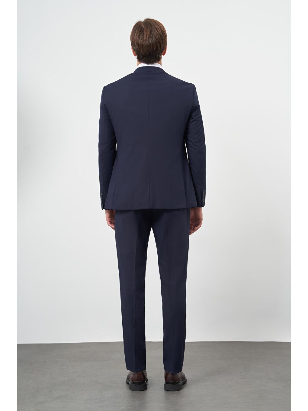 Lacivert Yelekli 6 Drop Dar Kesim Basic Takım Elbise 1001245386-4