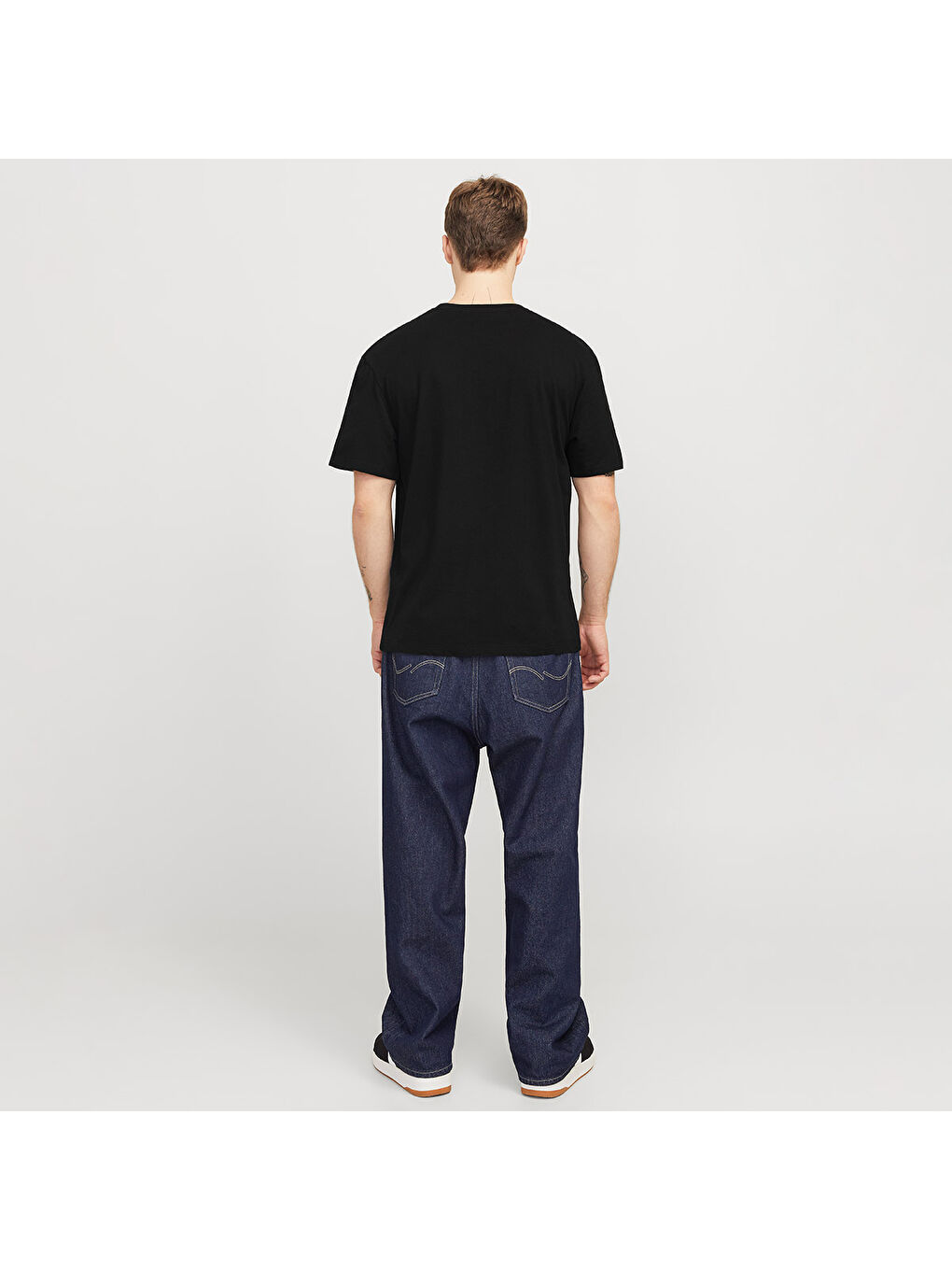 Bryan Corp Logo O Neck Erkek Siyah Yuvarlak Yaka Tişört-4