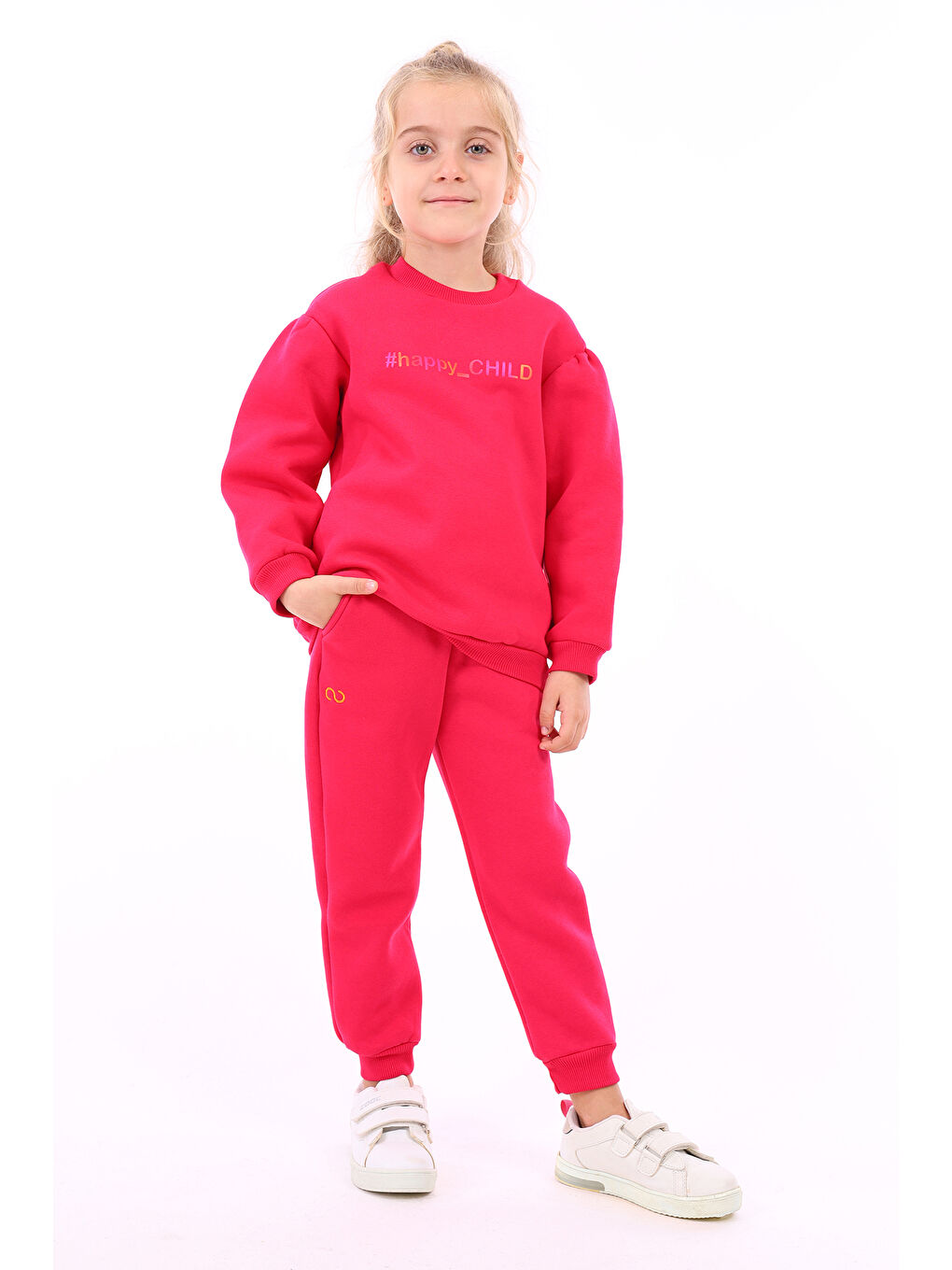 Toontoykids Fuşya Kız Çocuk Baskılı Sweatshirt