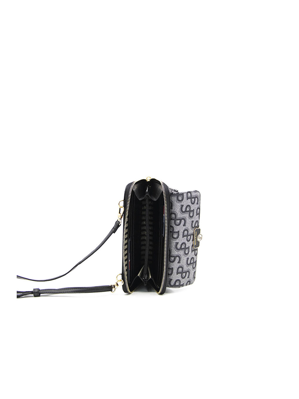 Gri Kadın Cüzdan & Kartlık 921-41188 BAYAN CÜZDAN M169 GRİ-NOVA SİYAH-3