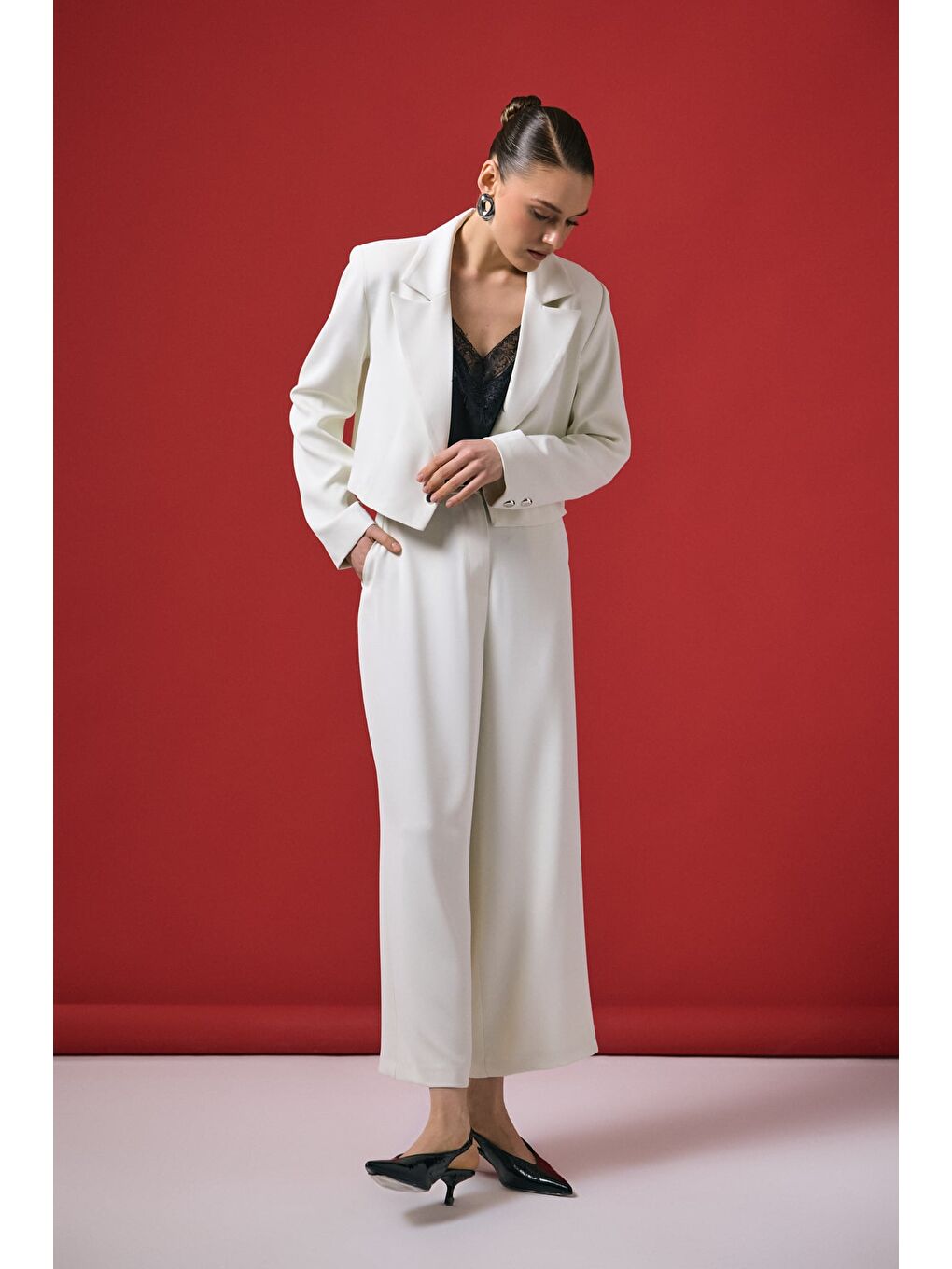 Mari Pantolon - Ekru-3