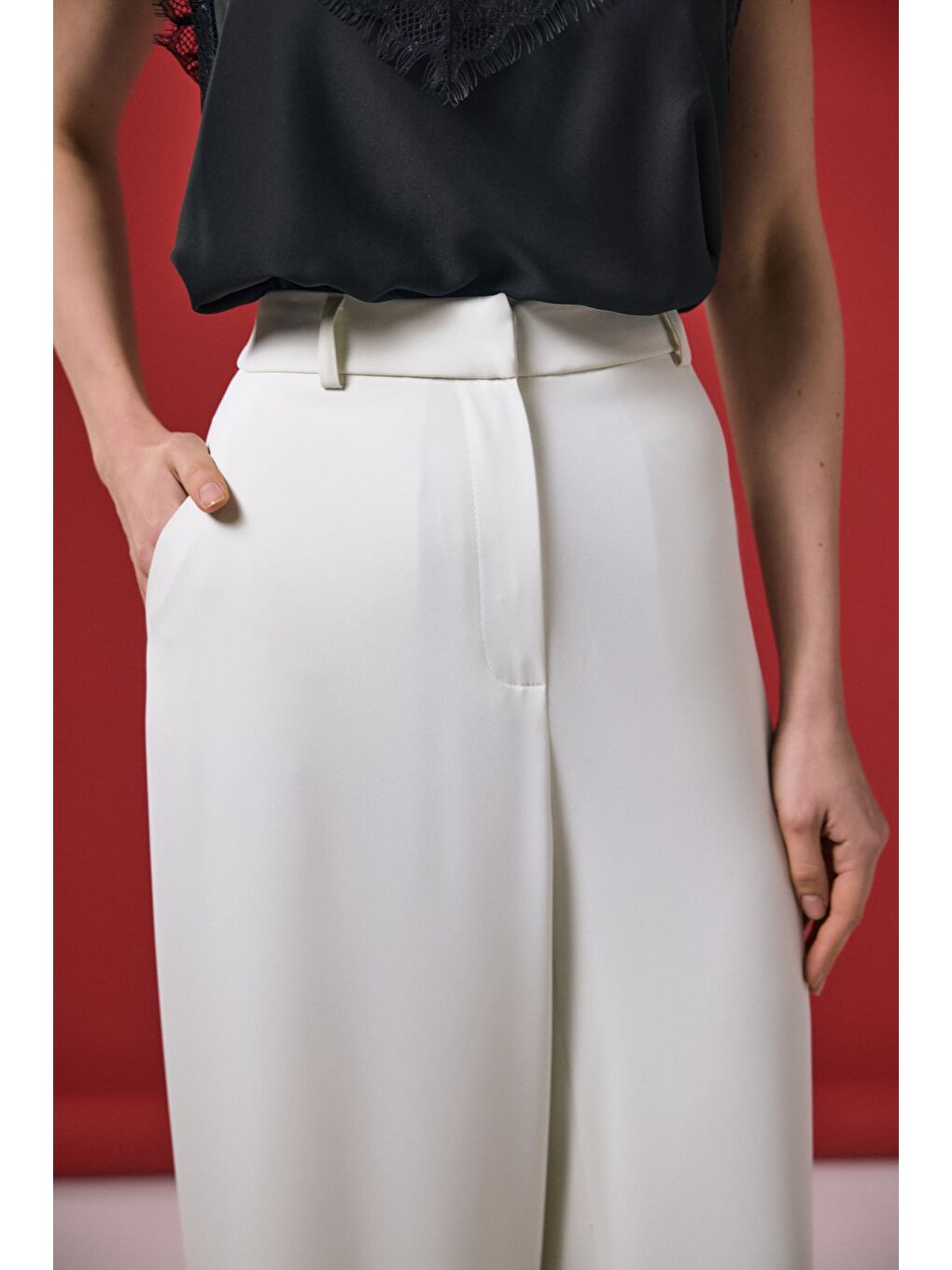 Mari Pantolon - Ekru-6