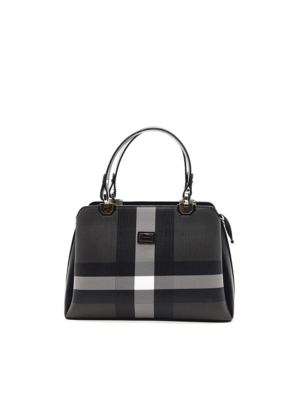 Siyah Kadın 972-35877 SILVER POLO EL ÇANTASI M129 SİYAH-MAT SİYAH