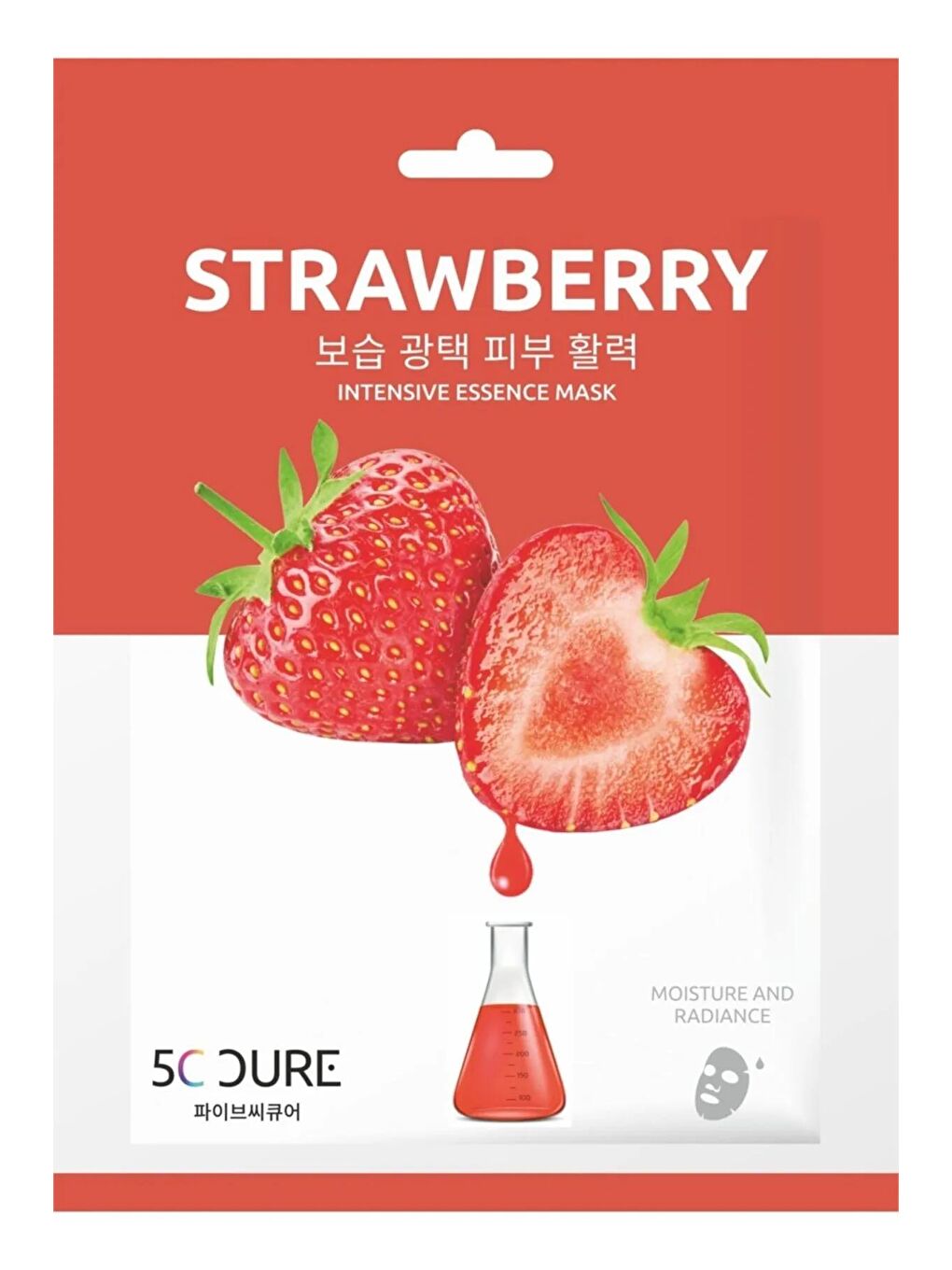 5C Cure Karışık 5C Cure Strawberry Intensive Essence Mask