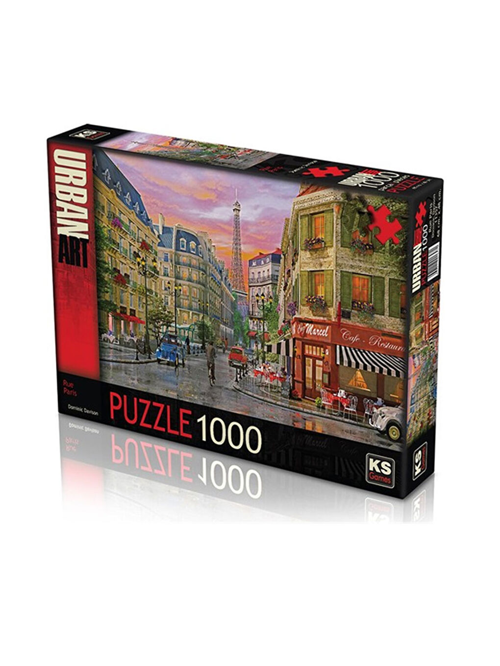 KS GAMES Renksiz Puzzle 1000 Parça Rue Paris Dominic Davison 11357