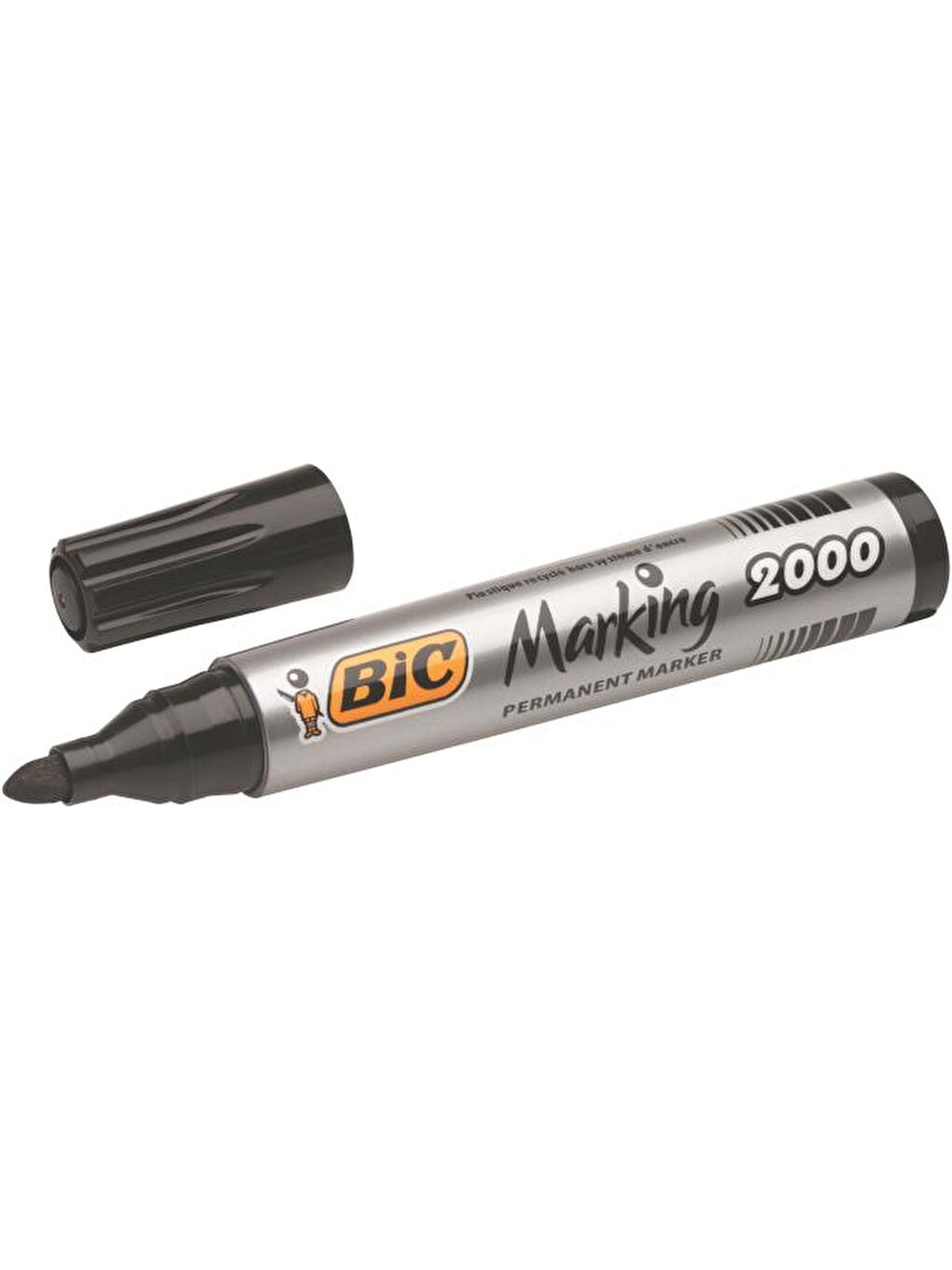 Bic Marker 2000 Yuvarlak Uç Koli Kalemi Siyah 12'li Kutu - 3