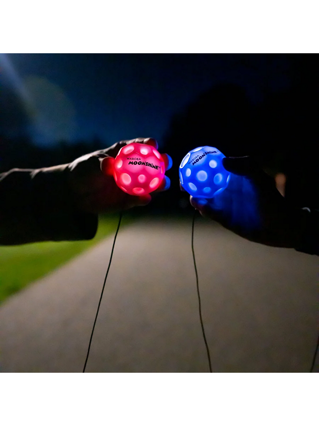 Led Bounceback Moonshine Işıklı Geri Dönen Ve Yüksek Zıplayan Top Bilek İpli Moon Ball-5