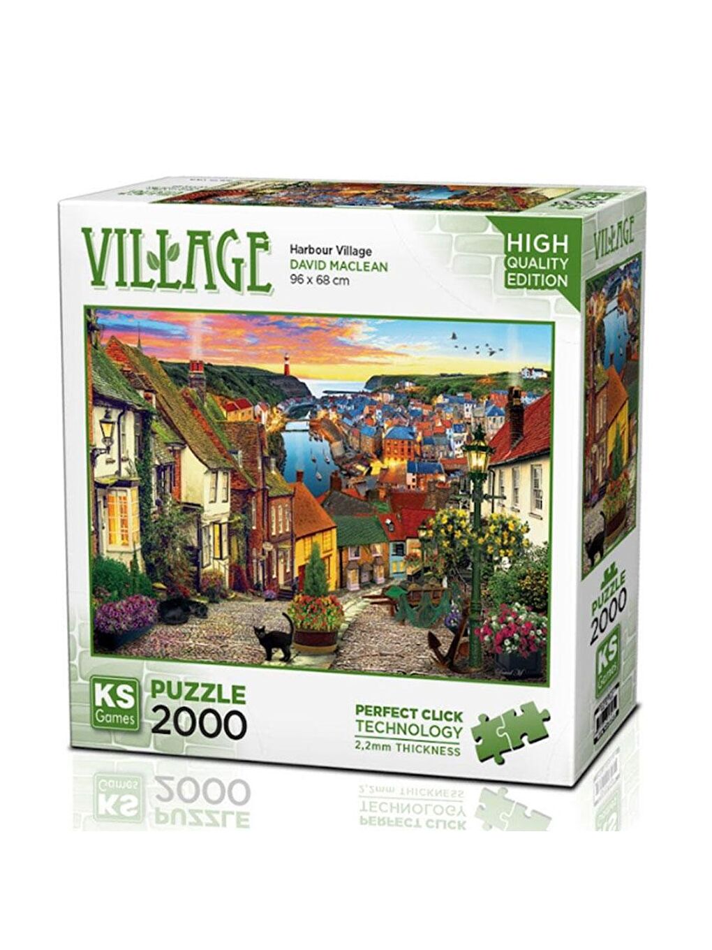 KS GAMES Renksiz Puzzle 2000 Parça Harbour Village 22525