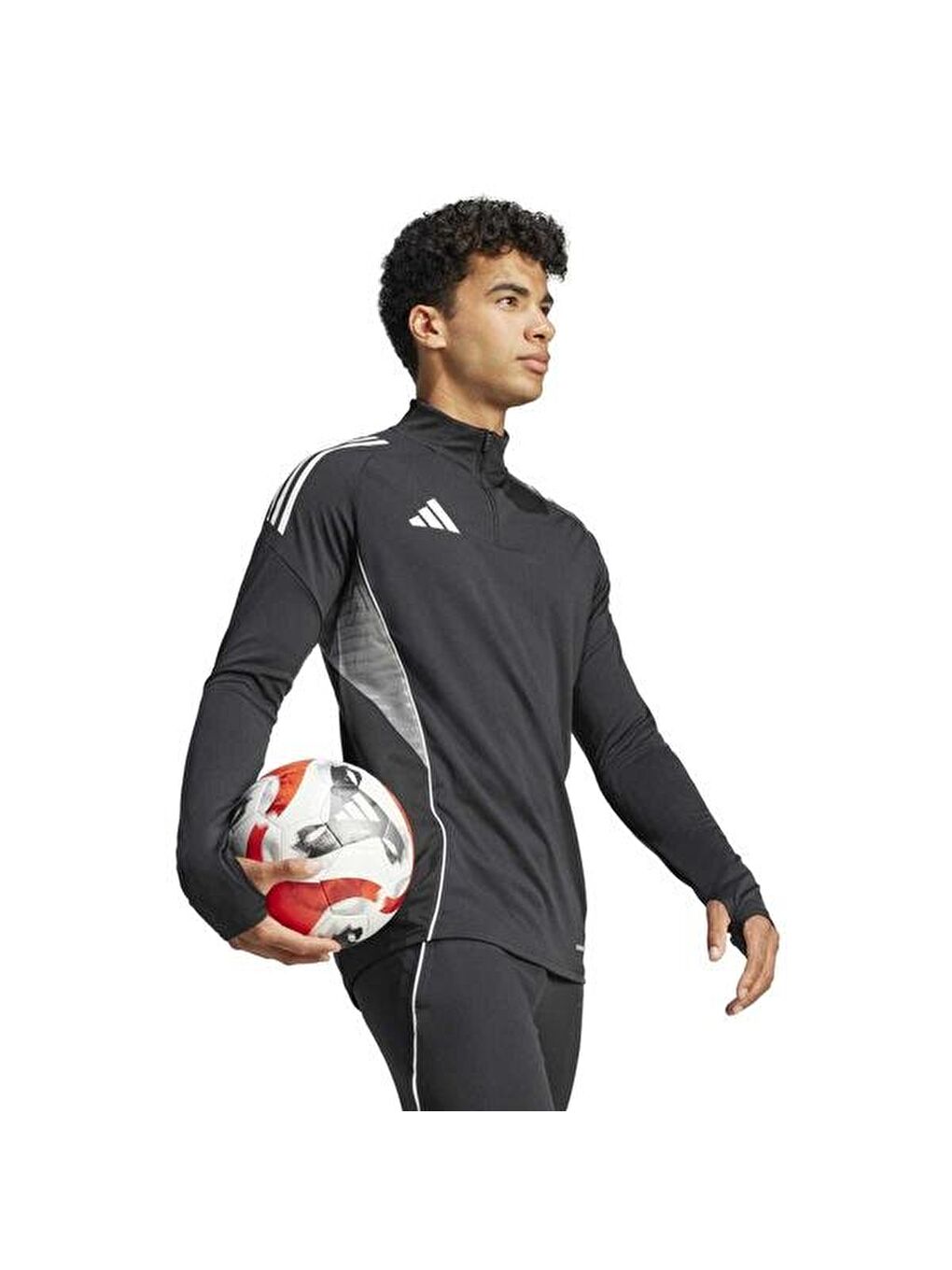 Tiro25c Training Erkek Siyah Dik Yaka Tişört-1